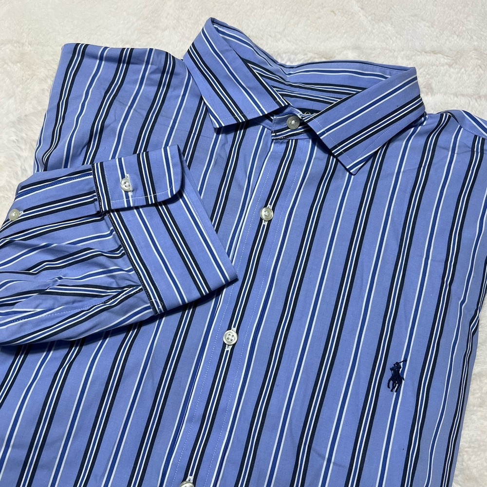Polo Ralph Lauren Men's Striped Button Down Dress Shirt - XXL